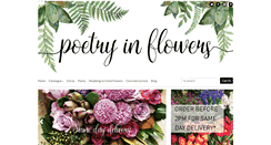 Desktop Screenshot of poetryinflowers.com.au